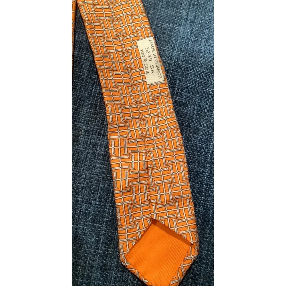 HERMES VINTAGE ROPE RINGS TIE   HIGH END FRANCE Beautiful